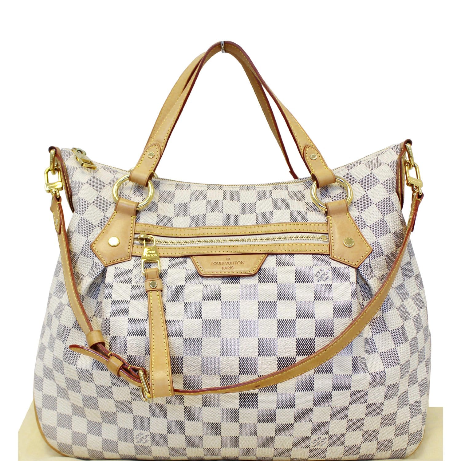 LOUIS VUITTON Evora MM Damier Azur Tote Shoulder Bag-US