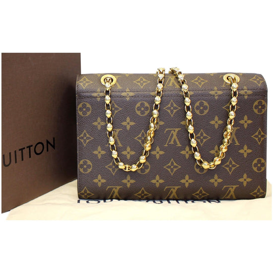 LOUIS VUITTON Monogram Canvas Noir Victoire Shoulder Bag