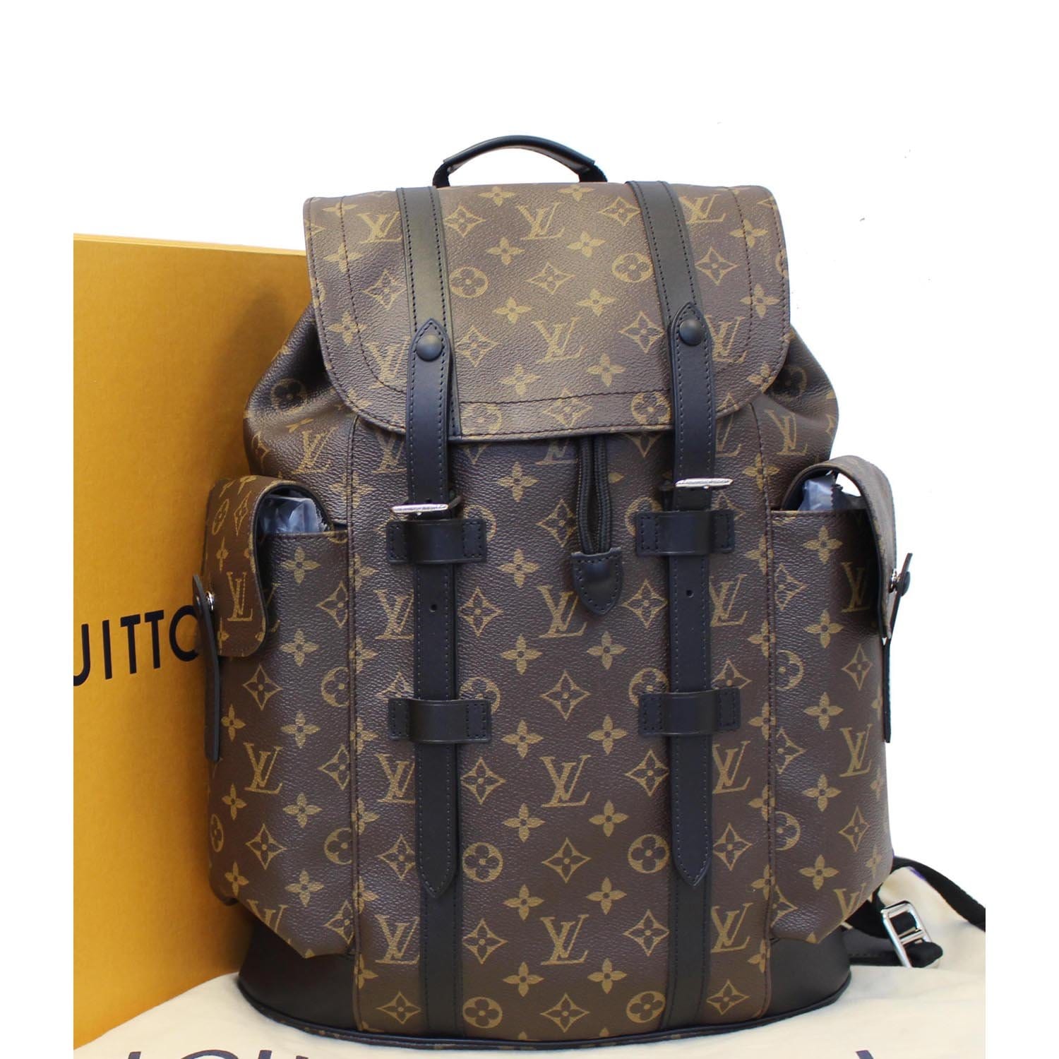 Louis Vuitton Christopher Backpack Monogram Brown in Coated Canvas with  Gold-tone - US