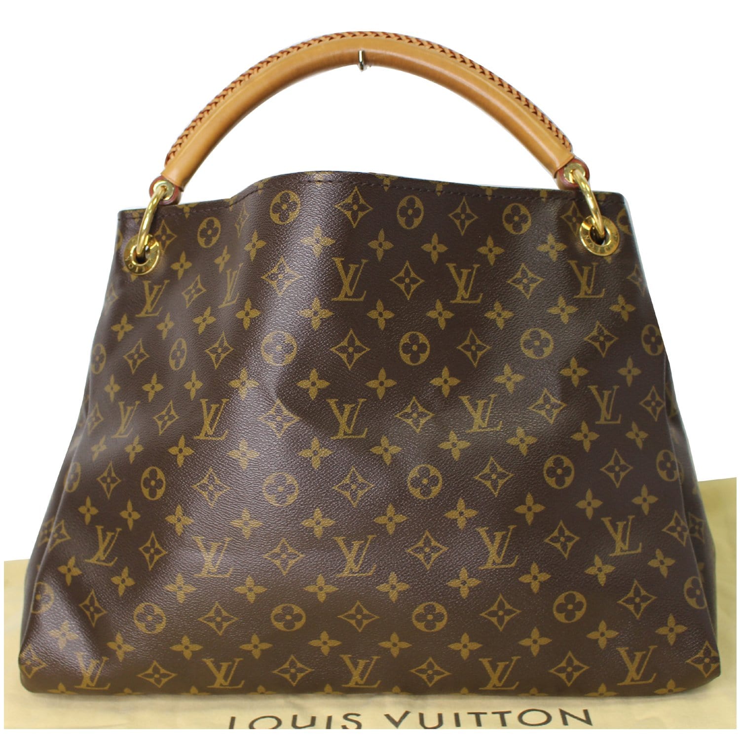 LOUIS VUITTON Artsy MM Monogram Canvas Shoulder Bag Brown