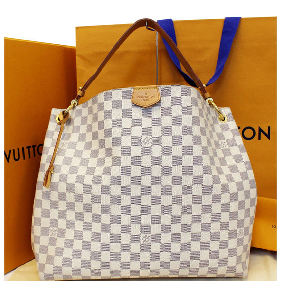 Louis Vuitton Graceful PM Damier Azur Shoulder Bag