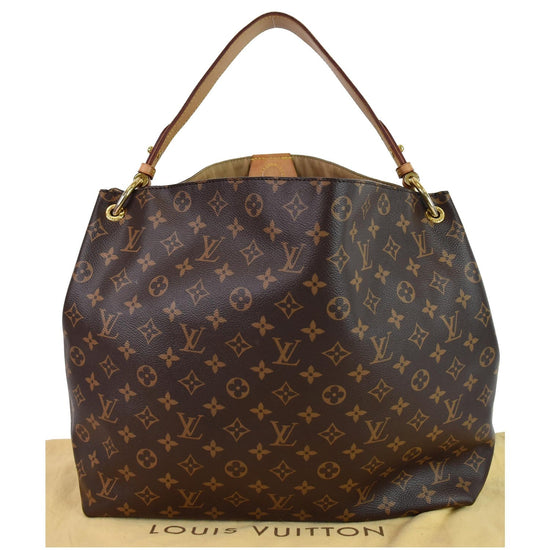 Louis Vuitton Monogram Graceful MM Pivoine Shoulder Bag M43703 Initials