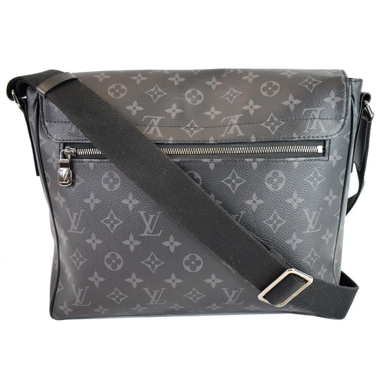 Louis Vuitton Messenger District Monogram Eclipse PM Noir Black in