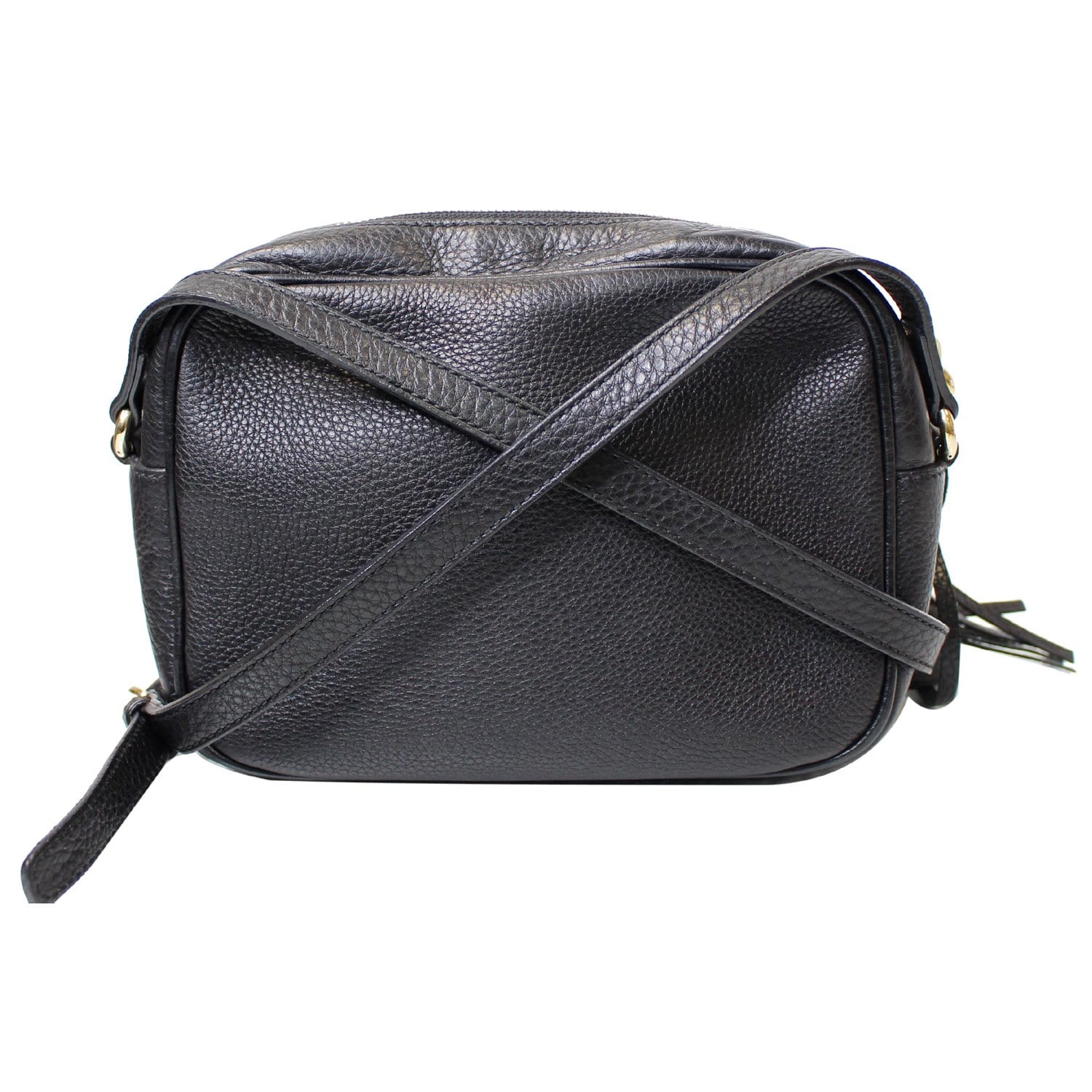 GiGi New York Pebble Leather Madison Crossbody in Black and Saddle -  Desires by Mikolay