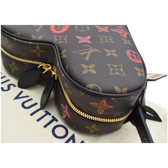 Louis Vuitton Limited Edition Brown Monogram Coated Canvas Sac Coeur Heart  Bag with Gold Hardware