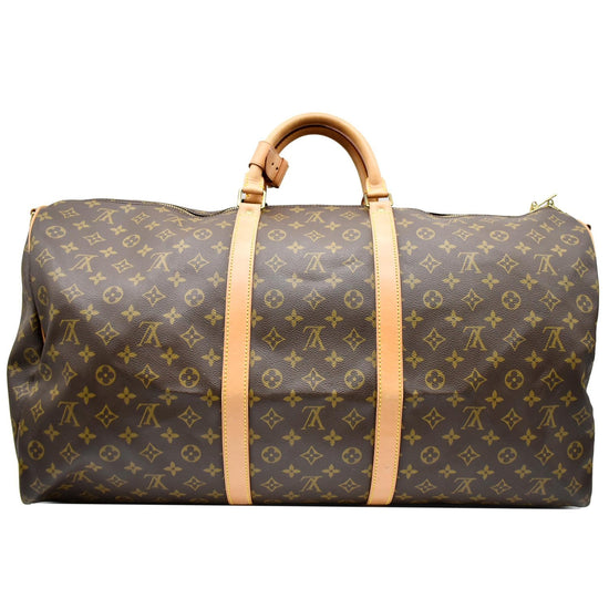 Louis Vuitton Brown Monogram Keepall Bandouliere 60 Cloth ref