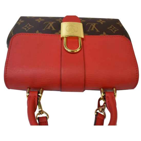 Pre-owned Louis Vuitton Locky Bb Red Leather Handbag