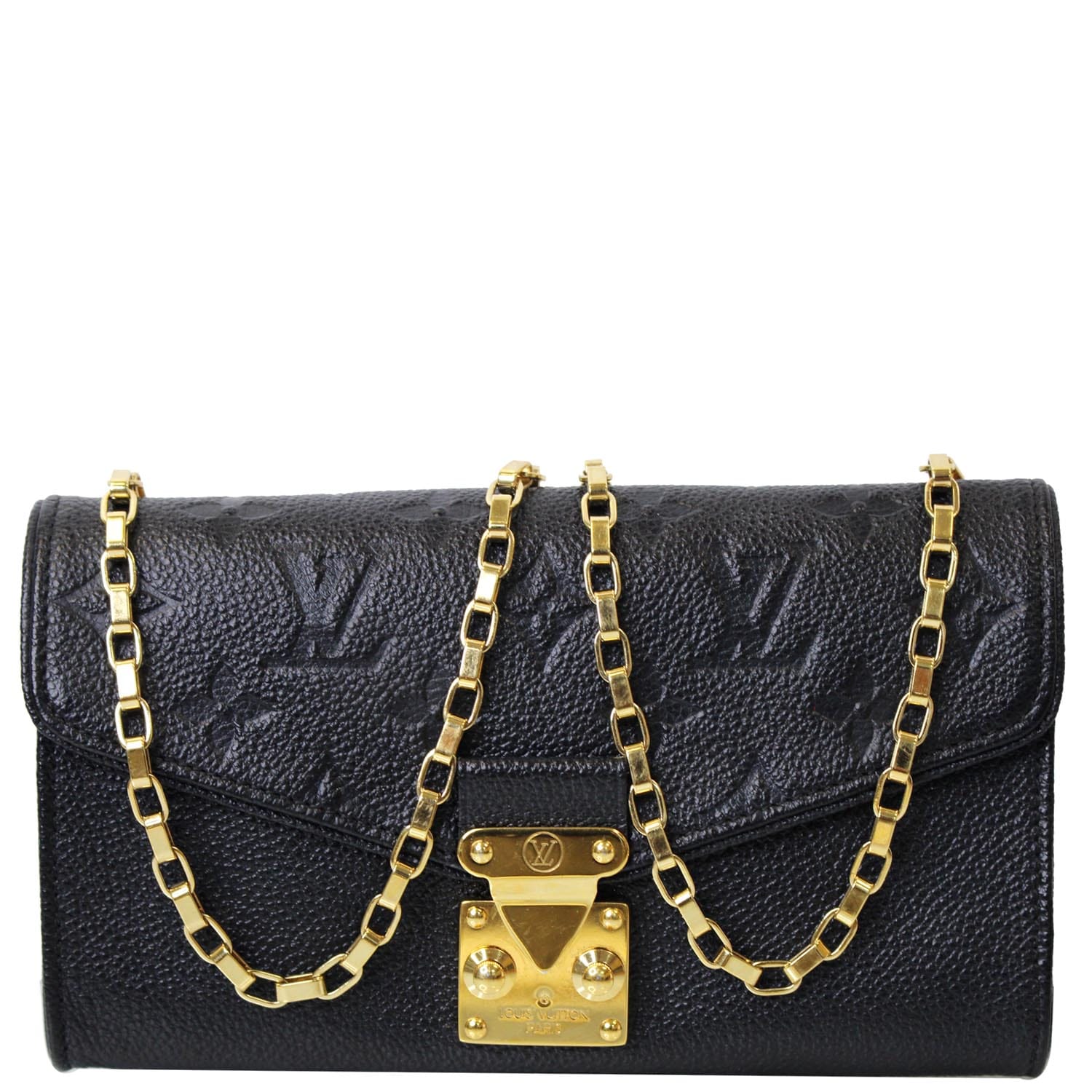 LOUIS VUITTON Empreinte CarryAll PM Pochette Black 1279550