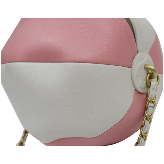 CHANEL 1685-Beach Ball Small Calfskin Leather Shoulder Bag