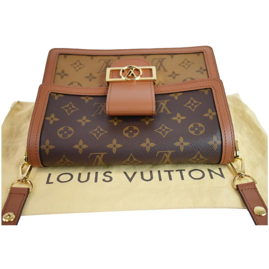 Louis Vuitton Monogram & Monogram Reverse Canvas Mini Dauphine Bag, myGemma