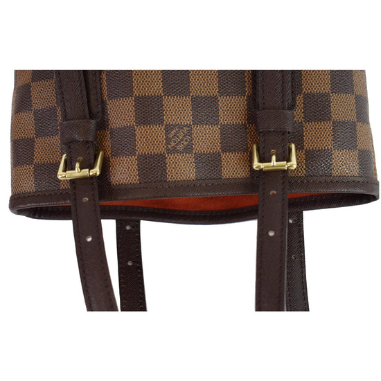 RDC11641 Authentic LOUIS VUITTON Damier Ebene Marais Bucket Bag