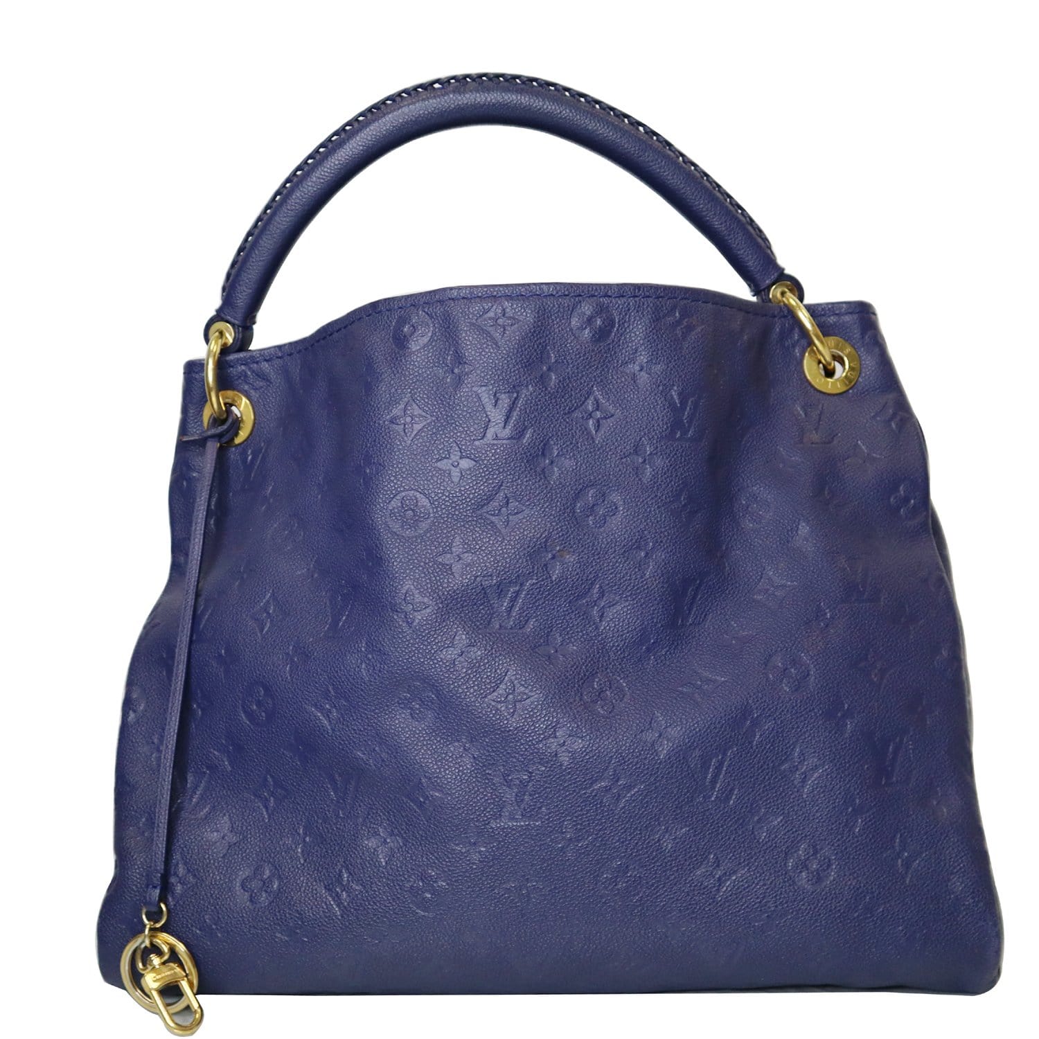 Louis Vuitton Artsy MM Monogram Empreinte Navy and Red Tote Bag at