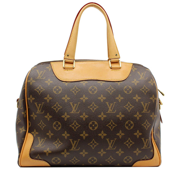 Louis Vuitton LOUIS VUITTON Almintou 2way Handbag Brown X Red