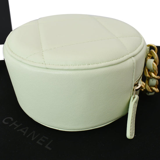 Chanel 19 Round White Cannage Leather bag – Luxbags