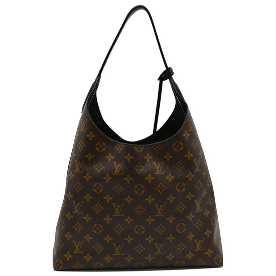 Louis Vuitton - Authenticated Flower Hobo Handbag - Leather Brown Plain for Women, Good Condition
