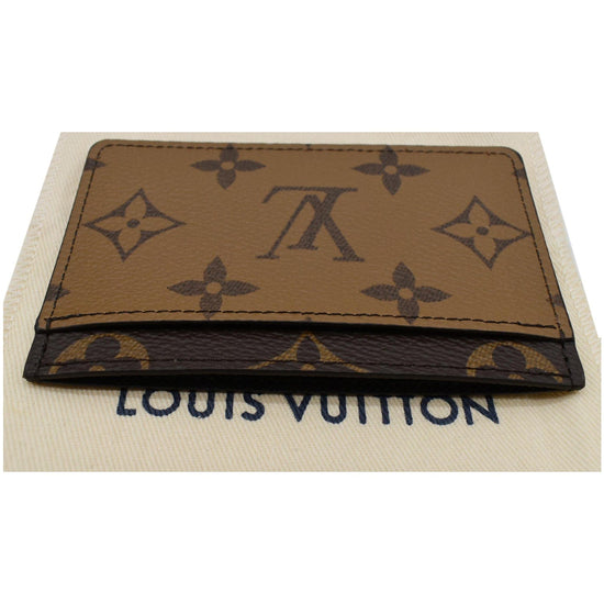 REVEAL* Custom Upcycled LV Canvas Card Holder 