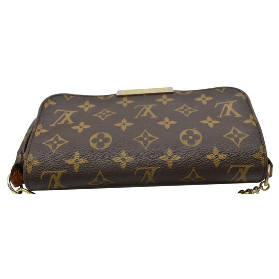 Félicie cloth clutch bag Louis Vuitton Brown in Cloth - 24596255