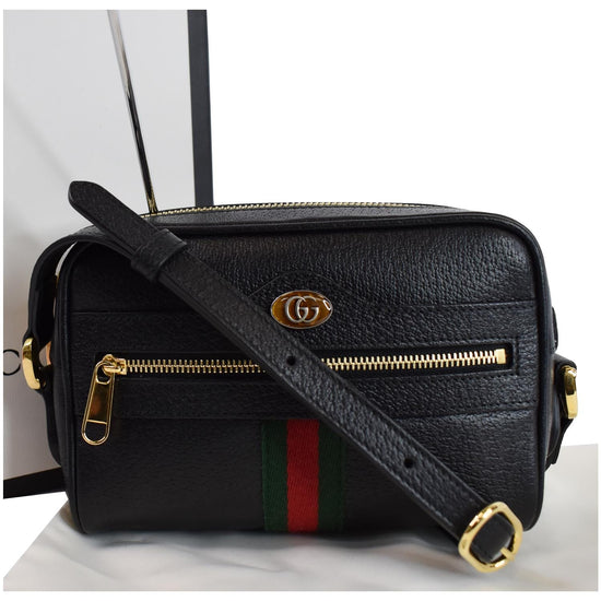 Gucci Ophidia Mini Suede Black Crossbody Bag - Chronostore