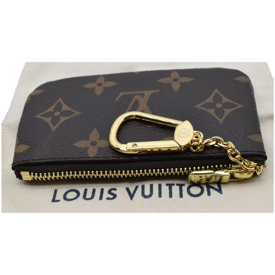 Louis Vuitton Pochette Kle Monogram Multicolor Gold Bracket Key Chain Coin  Case