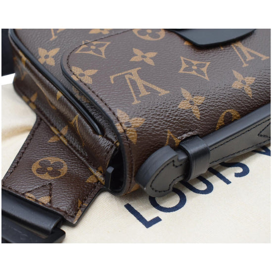 Louis Vuitton LV Unisex S Lock A4 Pouch Monogram Macassar Coated Canvas Epi  Leather - LULUX