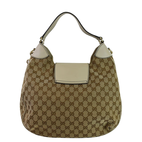 Hobo cloth handbag Gucci Beige in Cloth - 36424850