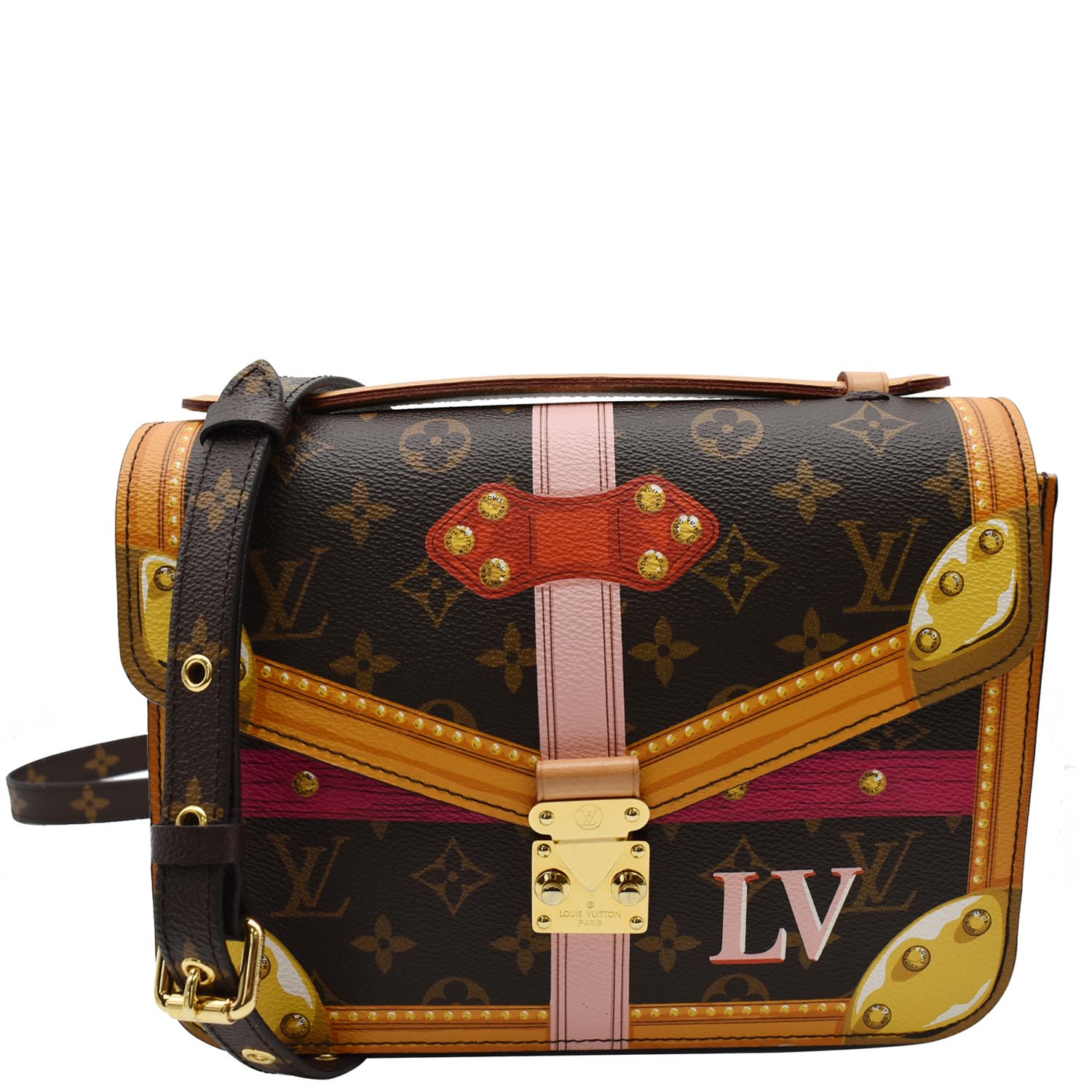 Authenticated Used Louis Vuitton Monogram Pochette Metis Summer Trunk  Limited M43628 Shoulder Bag 0238 LOUIS VUITTON 