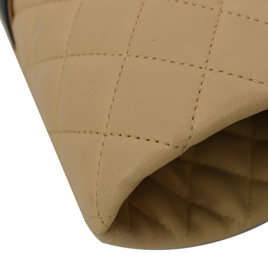 NEW CHANEL Tote Bag BEIGE CC Cambon Ligne Leather Shoulder Bag