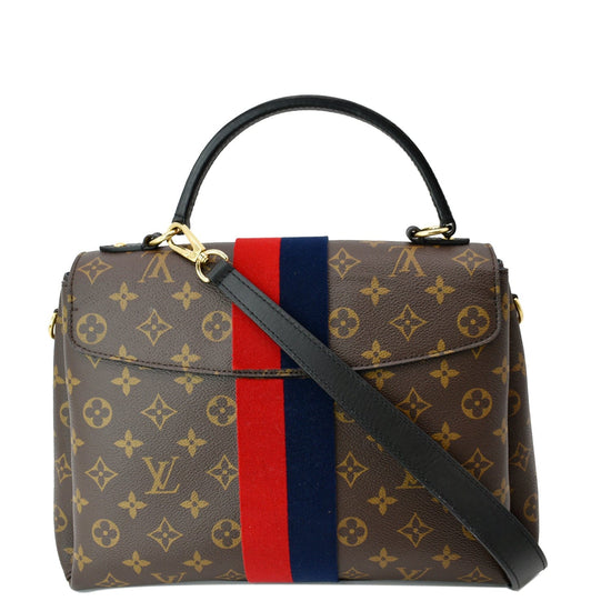 LOUIS VUITTON Georges MM Monogram Canvas Shoulder Bag Brown