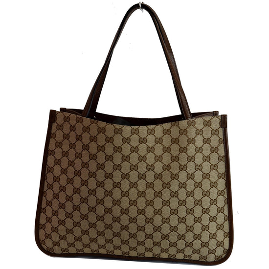 Horsebit 1955 cloth handbag Gucci Brown in Cloth - 36334264