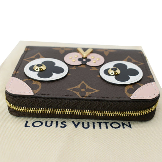 Louis Vuitton Zippy Coin Purse Valentine Dog Monogram Brown/Pink/White in  Canvas/Leather with Brass - US