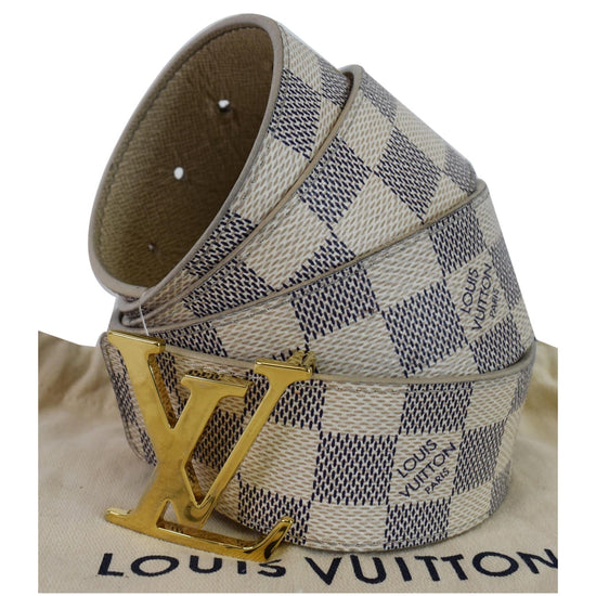 Louis Vuitton Louis Vuitton Ceinture LV Paris White Damier Azur