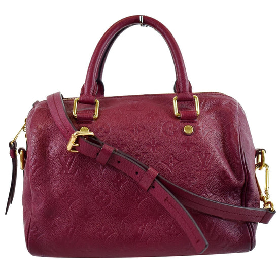 Louis Vuitton - Purple Monogram Empreinte Speedy Bandouliere 25