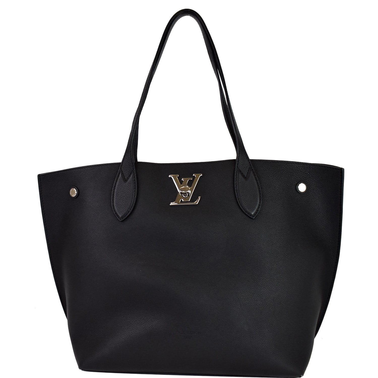 Louis Vuitton Lockme Go Leather Shoulder Tote Bag