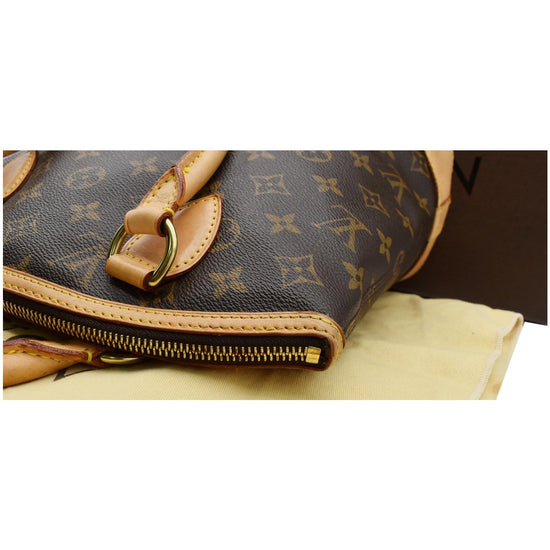 Pre-owned Louis Vuitton Lockit Pm Monogram Tote Bag In Brown