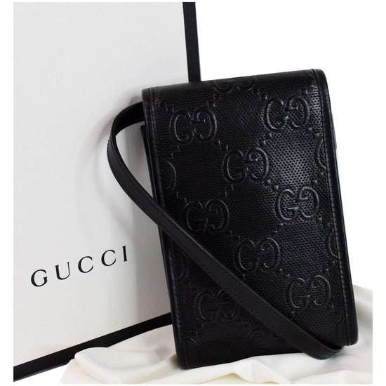 Leather handbag Gucci Black in Leather - 21660574