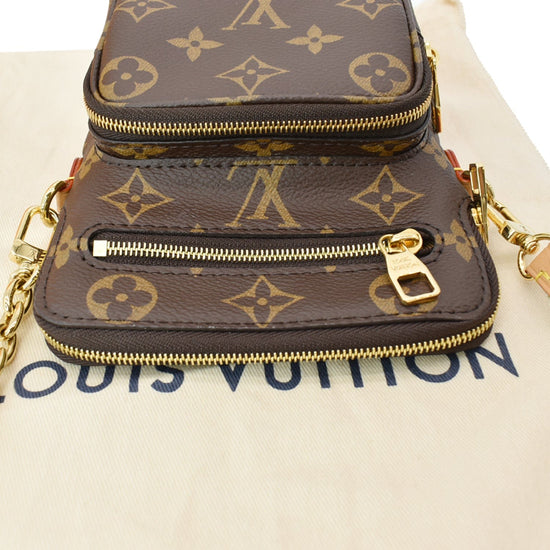 Louis Vuitton Utility Phone Sleeve Bag Monogram Canvas Brown 2363792