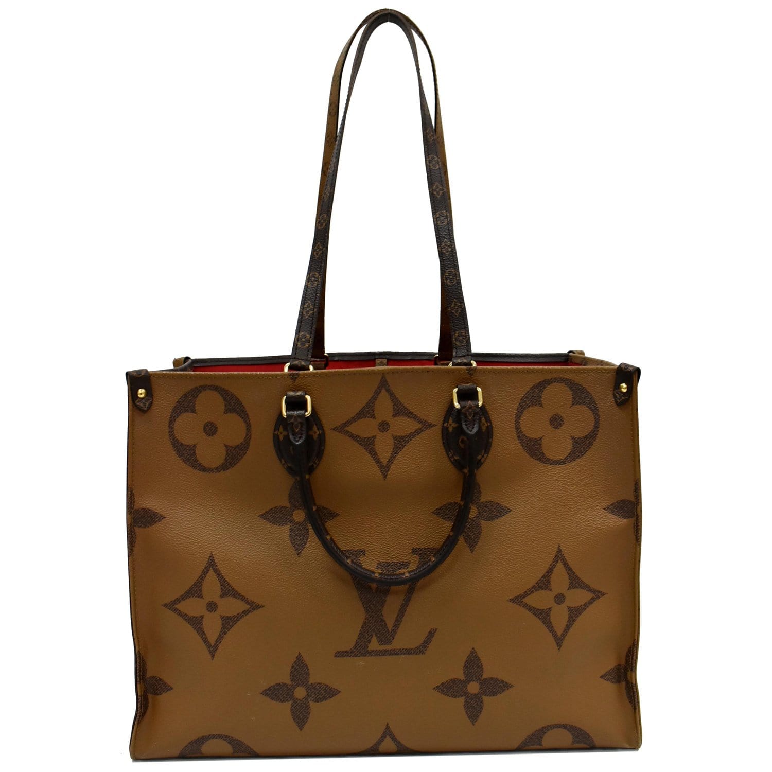 Louis Vuitton Onthego GM Monogram Reverse Canvas Tote on SALE