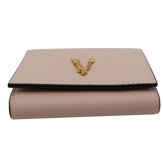 Shop Versace Virtus Quilted Leather Bi-Fold Wallet