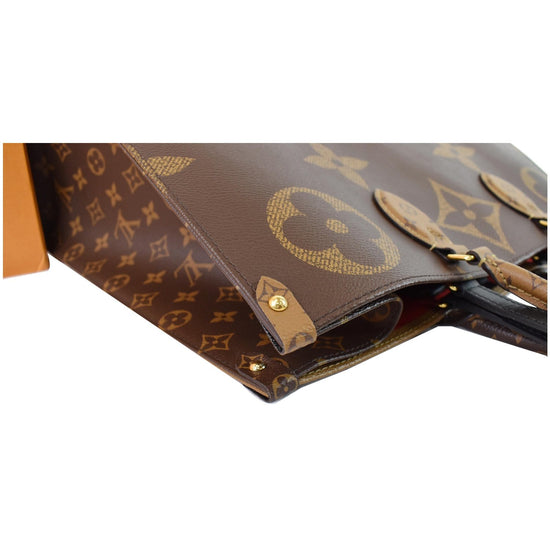 Louis Vuitton Monogram Giant Reverse Canvas Onthego GM Tote For