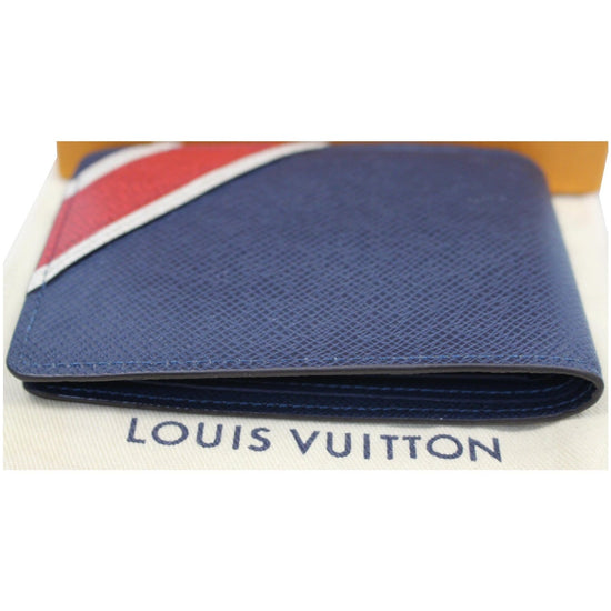 Louis Vuitton Pepper Taiga Leather Bifold Wallet Louis Vuitton