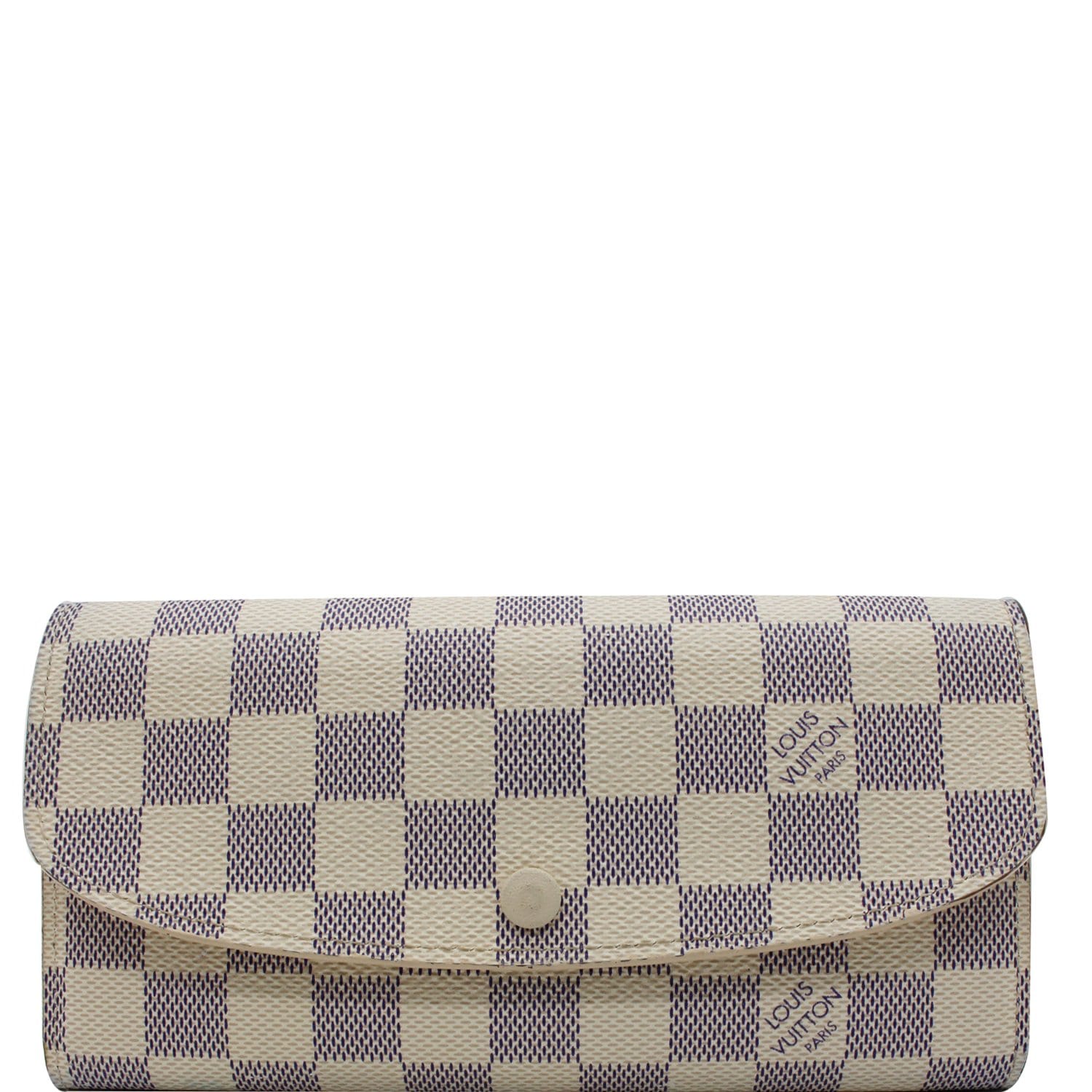 læsning nogle få Normalt LOUIS VUITTON Emilie Damier Azur Wallet White