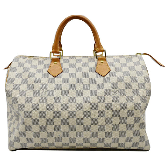 Louis Vuitton Speedy 35 Damier Azur canvas with lock and key – Apalboutique