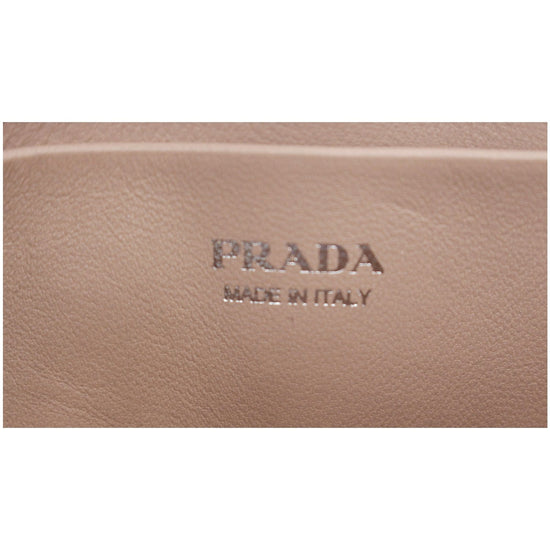 Prada Mini Sidonie Nappa Diagramme Leather Chain Crossbody Bag Nude