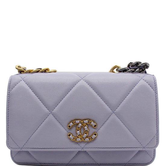 Chanel 19 Camera Bag Calf Lavender