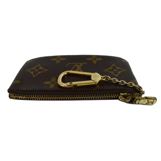 Louis Vuitton Key Pouch Monogram Brown in Coated Canvas with Gold-Tone - US