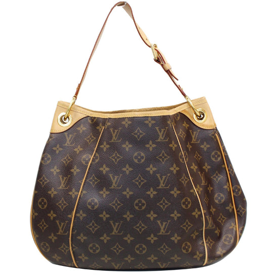 Galliera cloth handbag Louis Vuitton Brown in Cloth - 14813000