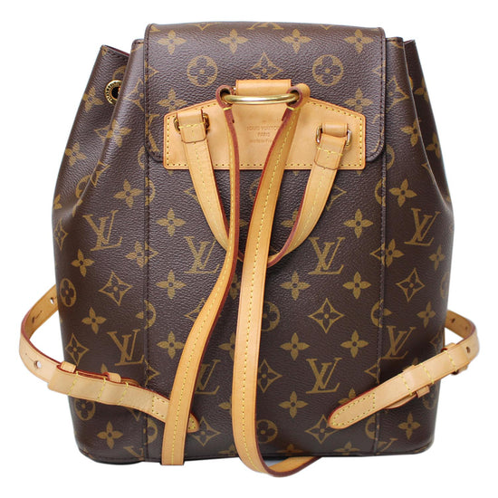 Montsouris cloth backpack Louis Vuitton Brown in Cloth - 37479012