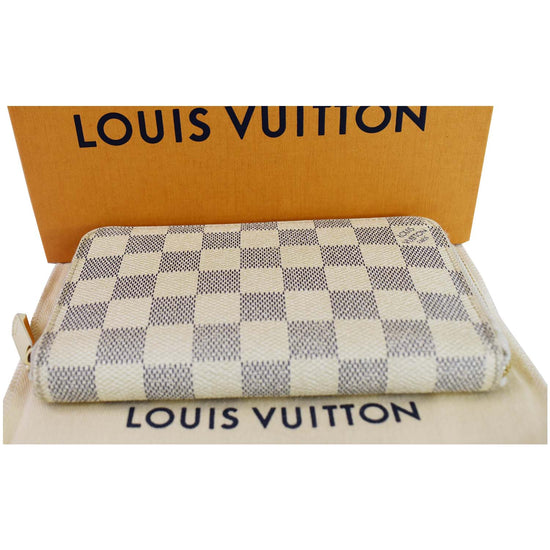Louis Vuitton Damier Azur Delightful MM RARE Coral LV Zippy Wallet,  Organizer