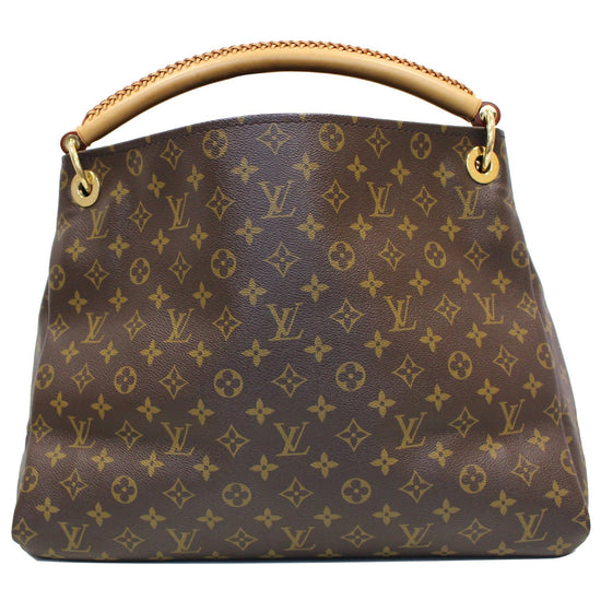 Artsy cloth handbag Louis Vuitton Brown in Cloth - 36556528