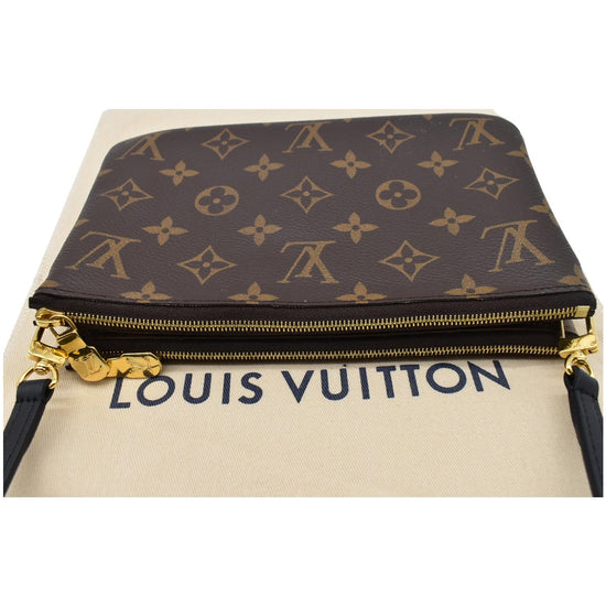 Louis Vuitton Double Zip Pochette Reverse Monogram Giant Brown 2367141